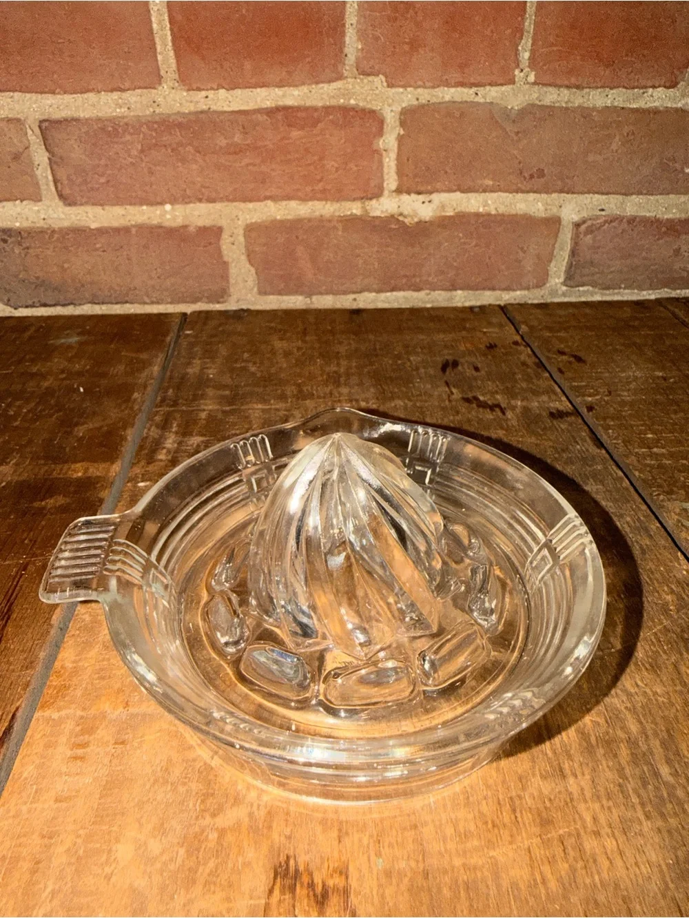 Clear Glass Citrus Reamer Juicer - Home Dining